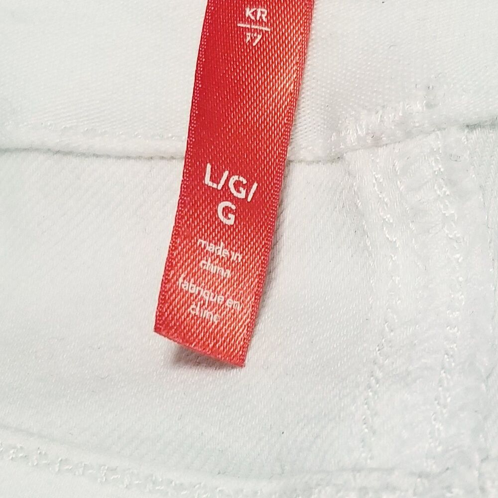 Spanx Pants Women's Size L White Stretch Twill Cropped Wide Leg (28x26.5) 20312R - Picture 5 of 6